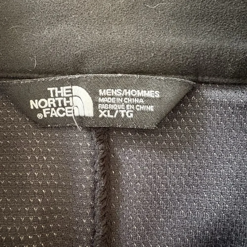 North Face Windstopper Jacket Men's XL Black Softshell Full Zip Outdoor NF00CVA5